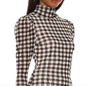 Free People, Gather Tee, White/Black Combo, Large